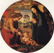 ALBERTINELLI Mariotto The Adoration of the Child with an Angel USA oil painting reproduction